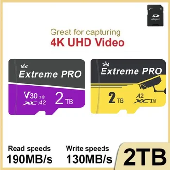 512/256/128 GB Pamäťová Karta SD High Speed Class 10 TF Karty 4K Ultra-HD grafická Karta 1 TB 2TB SD/TF Pamäťovej Karty Flash Pre Drone Tabuľka