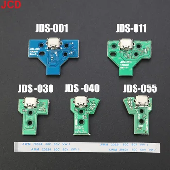 JCD 1pcs Pre PS4 Regulátor Nabíjania cez USB Port Zásuvka Doska 12Pin JDS 011 030 040 055 14Pin 001 Konektor